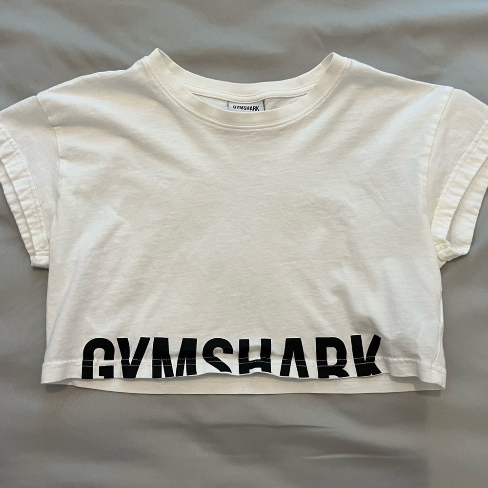 GYMSHARK “fraction crop top” size xs